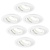 Focos Empotrables LED Regulables Bianco - Tokio - 5W - 4000K - ø92mm - 6 Pack