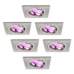 Focos Empotrables Inteligentes Inox - Sevilla - Smart WiFi - Regulable - RGB+CCT - 6 Pack