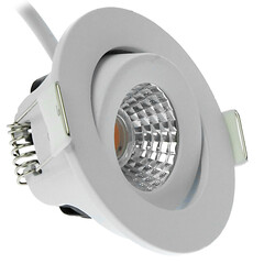 Foco Empotrable LED Blanco - 5W - IP54 - 2700K - Inclinable