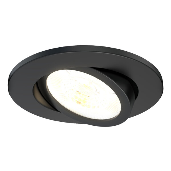 Ledvion Focos Empotrables LED Regulables Negros - IP65 - 7W - CCT - ø75mm - 5 años de garantía - Para el baño