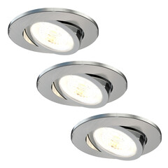 Focos Empotrables LED Regulables - IP65 - 7W - CCT - ø90mm - 5 años de garantía - 3 pack