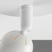 Lámparasonline Lámpara de techo LED Locaste Duo - Inclinable - Casquillo GU10 - Blanco