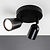 Lámpara de techo LED Locaste Duo - Inclinable - Casquillo GU10 - Negro