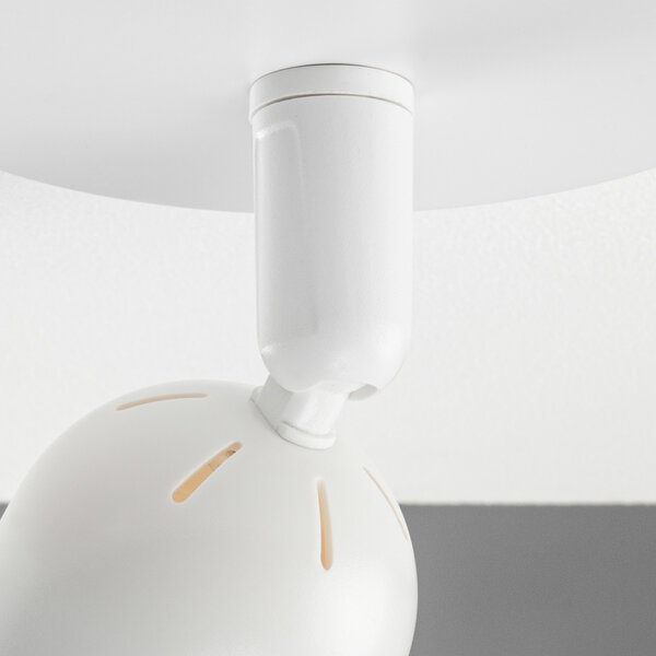 Lámparasonline Lámpara de techo LED Locaste Trio - Inclinable - Casquillo GU10 - Blanco