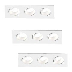 Focos Empotrables LED Regulables Triplo - 5W - 4000K - 215mm - 3 pack