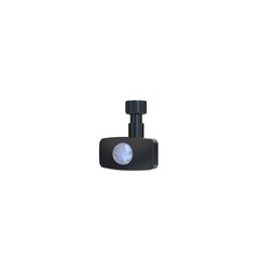 Sensor de movimiento PIR negro inalámbrico IP44