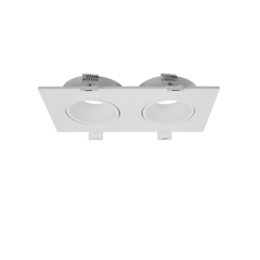 DUO Foco empotrable GU10 Rectángulo - Casquillo GU10 - Blanco - 155mm