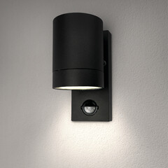 Aplique de Pared con sensor Colorado - Negro - IP54