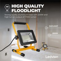 Ledvion Lámpara de Trabajo LED 50W - Osram - IP65 - 120lm/W - Color Blanco - 5 años de garantía