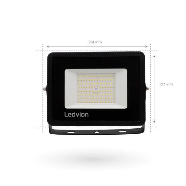 Ledvion Proyector LED 100W - Samsung - IP65 - 106lm/W - Color blanco - 5 años de garantía