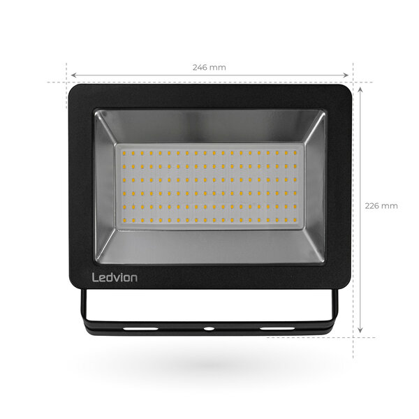 Ledvion Proyector LED 100W - Osram - IP65 - 120lm/W - Color Blanco Natural - 5 años de garantía