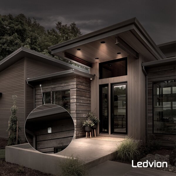 Ledvion Interruptor crepuscular externo - con temporizador - IP54