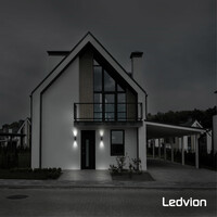 Ledvion Aplique de Pared LED Up & Down Telesto - Negro - GU10