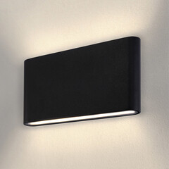 Aplique de Pared LED Mira M Negro - 3000K - 12W - IP54