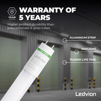 Ledvion Tubo LED 150 cm - 28W - 6500K - 185 Lm/W - Alta eficiencia - Clase B