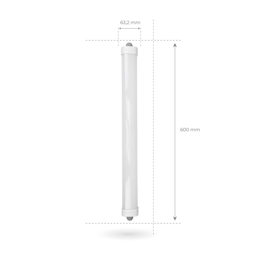 Ledvion 3x Pantalla LED 60 cm - Samsung LED - IP65 - 20W - 140 lm/W - 4000K - Conectable - 5 años de garantía