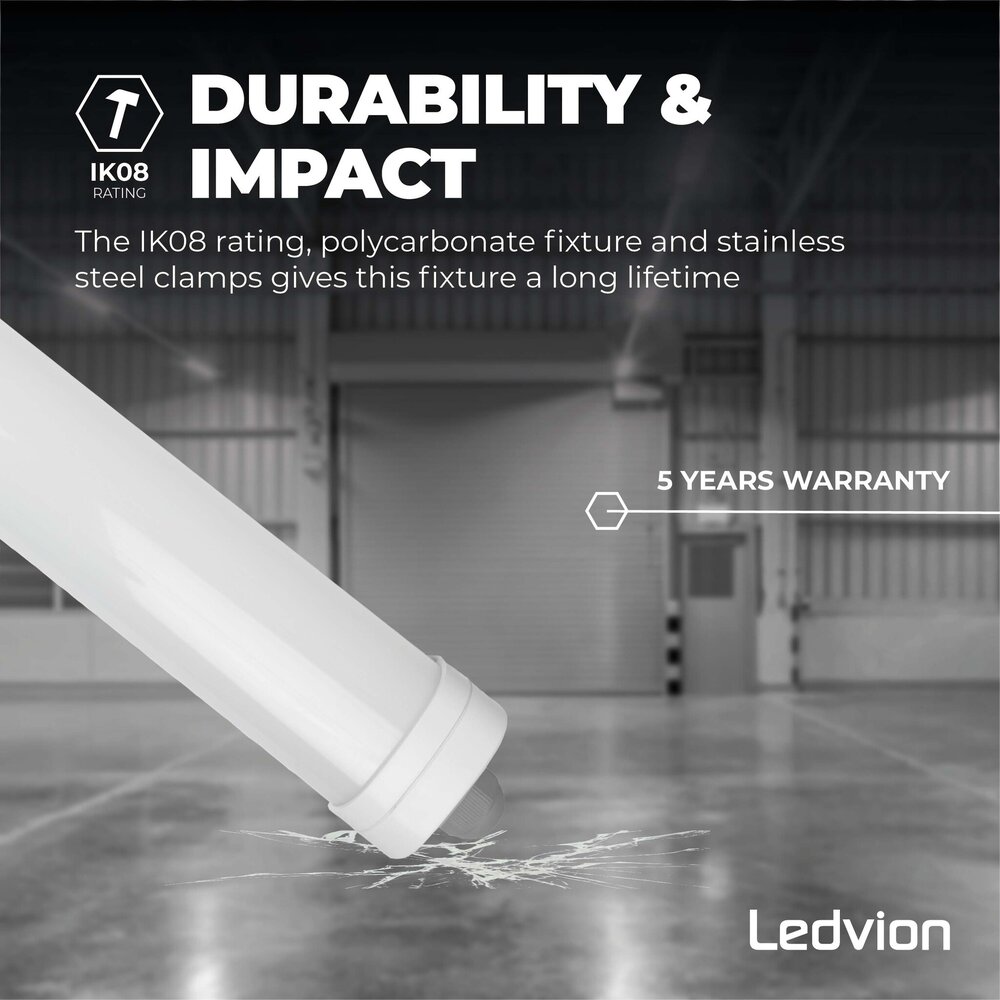 Ledvion 6x Pantalla LED 60 cm - Samsung LED - IP65 - 20W - 140 lm/W - 4000K - Conectable - 5 años de garantía