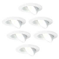 Ledvion Focos Empotrables LED Regulables Blancos - IP65 - 5W - CCT - ø75mm - 5 años de garantía - Para el baño