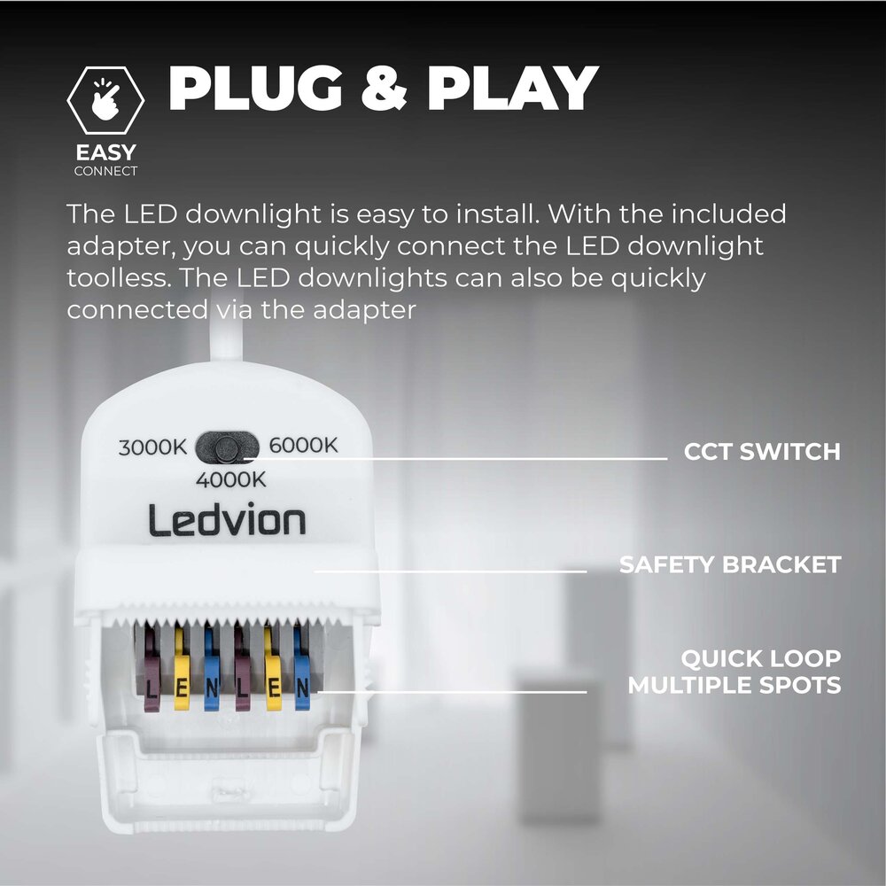Ledvion Focos Empotrables LED Regulables Inox - IP65 - 5W - CCT - ø75mm - 5 años de garantía - Para el baño