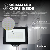 Ledvion Proyector LED Osram 100W – 12.000 Lumen – 4000K