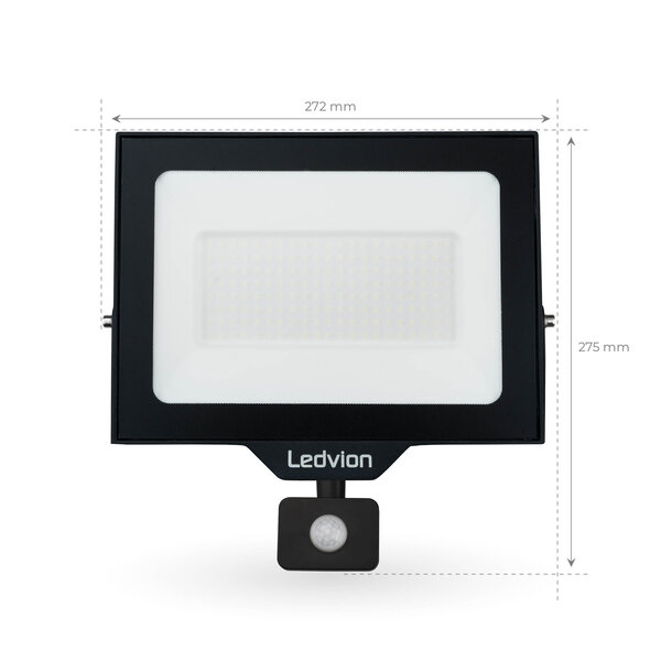 Ledvion Proyector con Sensor LED Osram 100W – 12.000 Lumen – 4000K