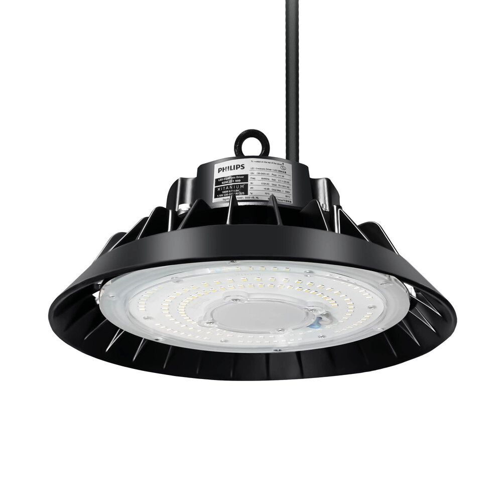 Lámparasonline Campana LED 100W - Driver Philips - 120° - 150lm/W - 3000K - IP65 - Regulable - 5 años de garantía