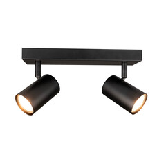Lámpara de techo LED Duo - Inclinable - Casquillo GU10 - Negro