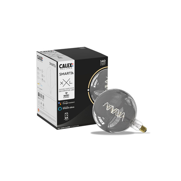 Calex Calex Smart LED G200 Titanio 220-240V 5W 130LM 2100K E27