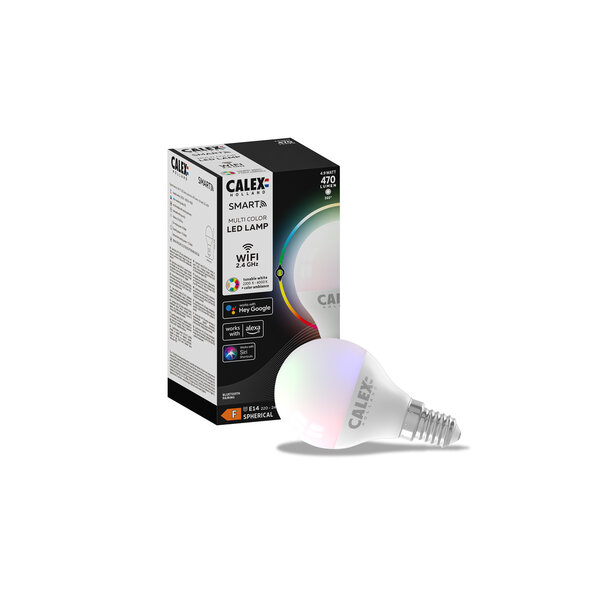 Calex Lámpara LED Smart RGB+CCT E14 - Wifi - Regulable - 4,9W
