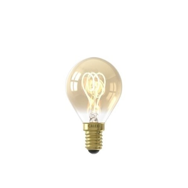 Calex Lámpara LED Calex Ball Ø45 - E14 - 2,5W - 2100K - 136 Lm - Filamento Flex Oro