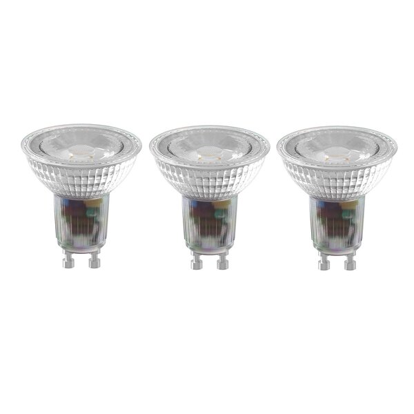 Calex 3x Lámpara Reflectora LED Calex Ø50 - GU10 - 400 Lm - 3 piezas