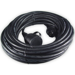 Cable Calex - 20M - Negro - 3x 1,5mm² - Cable de extensión - Cable de extensión