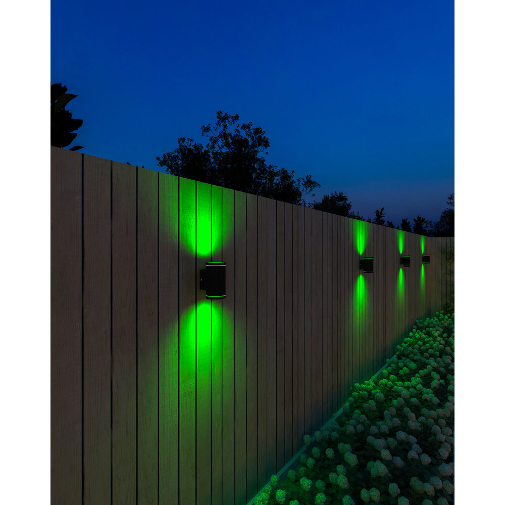 Calex Calex Smart Aplique Up & Down - RGB - IP44 - Iluminación inteligente para jardín