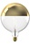 Lámpara Calex Kalmar XXL Top Mirror Head - E27 - 360 lúmenes - Oro