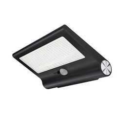 Lámpara solar de pared Calex con sensor - Negro - 6000-7000K