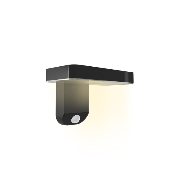 Calex Lámpara de pared solar inteligente Calex - Malla Bluetooth - Negro - RGBWW