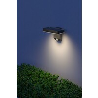 Calex Lámpara de pared solar inteligente Calex - Malla Bluetooth - Negro - RGBWW