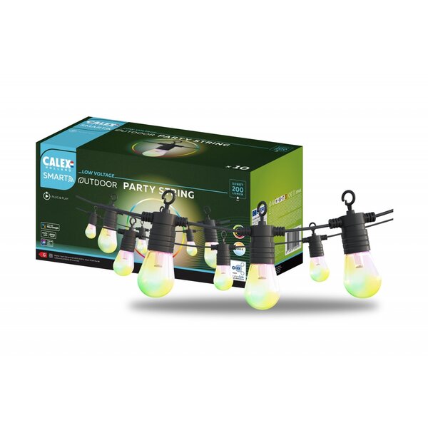 Calex Cable de luz LED WiFi inteligente Calex - RGB - IP44 - Plug & Play