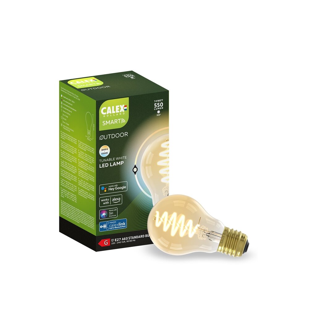 Calex Lámpara LED Calex Smart CCT E27 regulable - Bluetooth Mesh - 7W