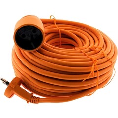Cable de extensión Calex 15m - IP44 - Naranja
