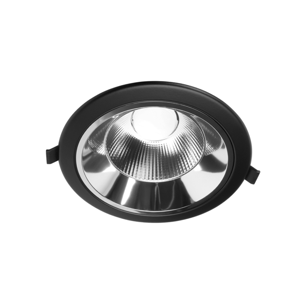 Lámparasonline Downlight LED con Reflector - 15W - Ø145 mm - CCT-Switch - Negro - 5 años de garantía