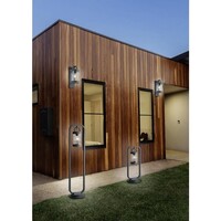 Trio Lighting Aplique LED de exterior con sensor de movimiento - Casquillo E27 - IP44 - Sambesi - Color óxido