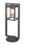 Lámpara de exterior de pie con sensor crepuscular - 60 cm - Base E27 - Lunga - Antracita