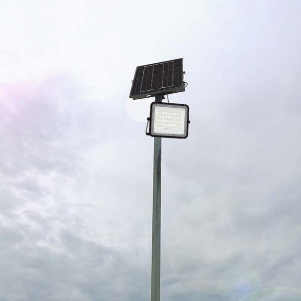 V-TAC Proyector LED Solar - 400 Lúmenes - 4000K - IP65 - 5000mAH