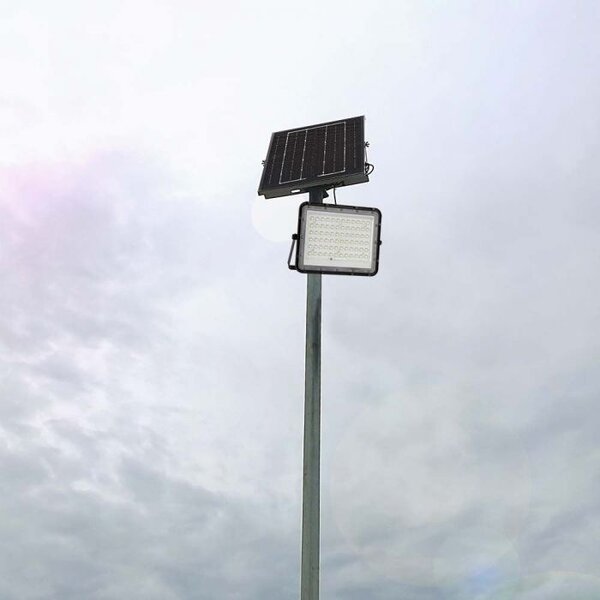 V-TAC Proyector LED Solar - 1200 Lúmenes - 6400K - IP65 - 12000mAH