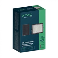 V-TAC Proyector LED Solar - 1200 Lúmenes - 6400K - IP65 - 12000mAH