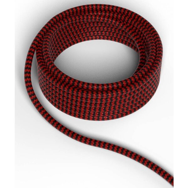 Lámparasonline Calex Cable Textil - Rojo / Negro