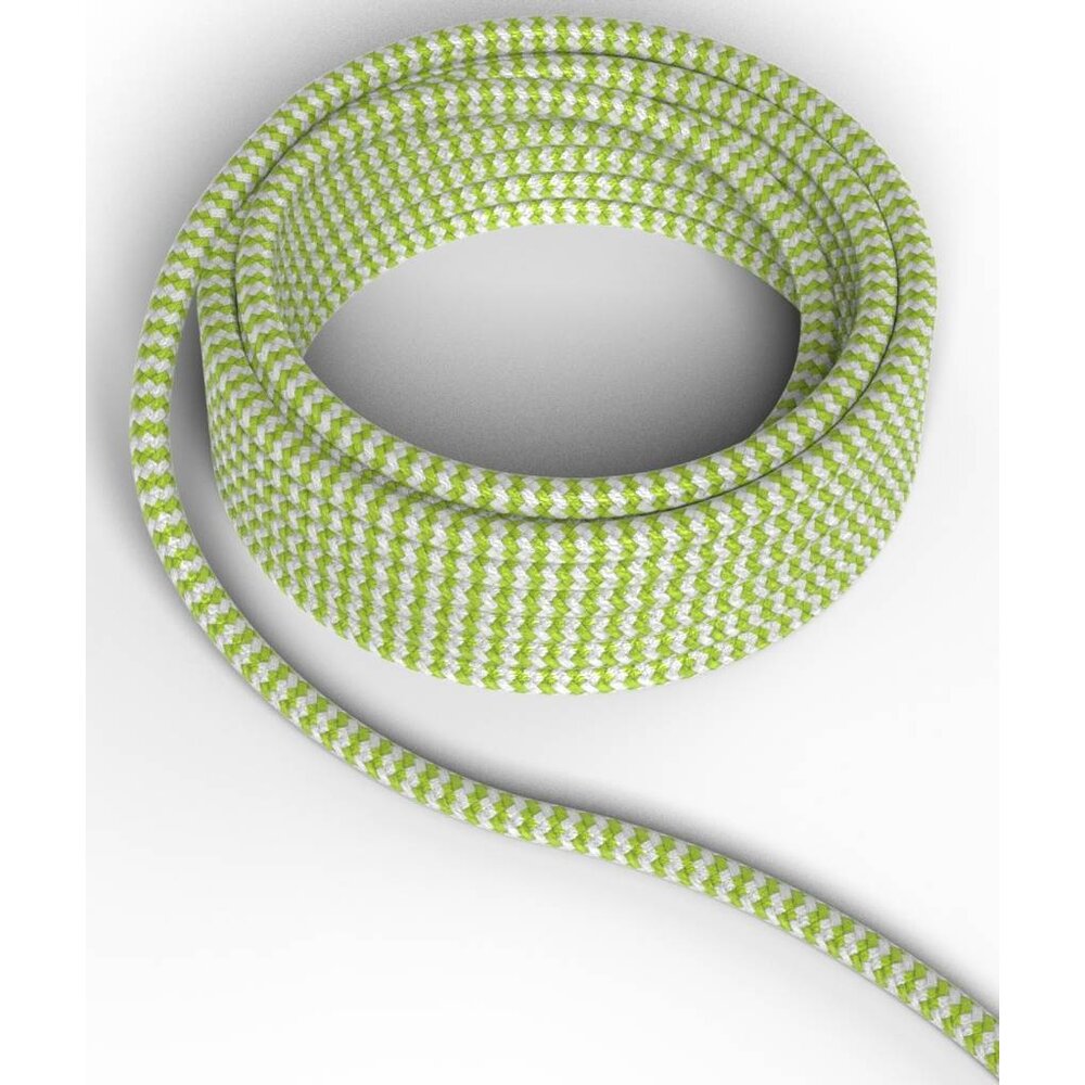 Lámparasonline Calex Cable Textil - Lima / Blanco