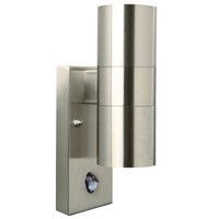 Nordlux Aplique de Pared Bidireccional - Acero Inoxidable - Casquillo GU10 - IP54 - Tin Maxi Sensor