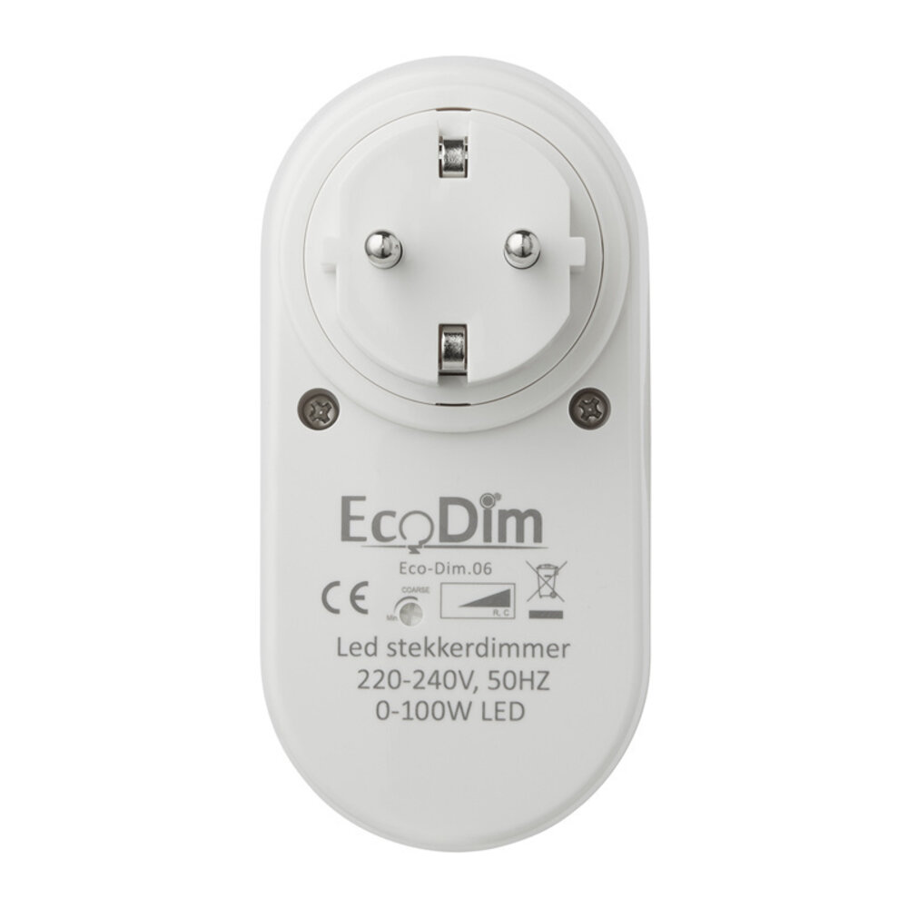 EcoDim Enchufe con regulador de Luz LED 0-150 Watt 220-240V